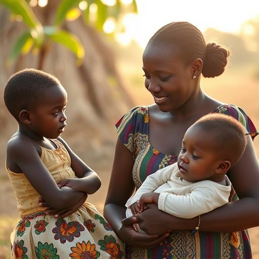 A family in Uganda planning their budget together