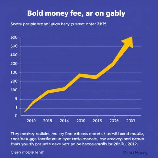 A graph showing the fluctuation of mobile money transaction fees with an upward trend.