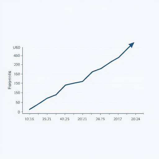 Illustration of a graph showing expenses being carefully managed and decreasing over time