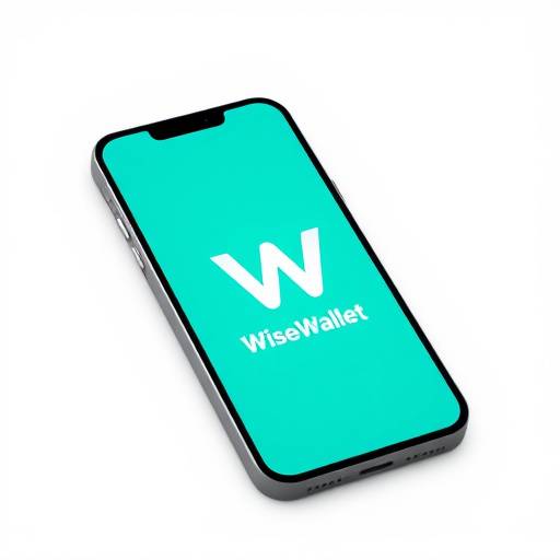 WiseWallet logo displayed on a mobile phone screen
